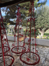 Μεταλλικά χριστουγεννιάτικα δέντρα εξωτερικού χώρου