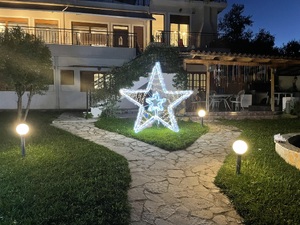Επιδαπέδιο φωτιζόμενο αστέρι εξωτερικού χώρου